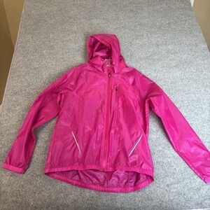 Under Armour Jacket Women's Large Pink Windbreaker Coat Athletic Lightweight